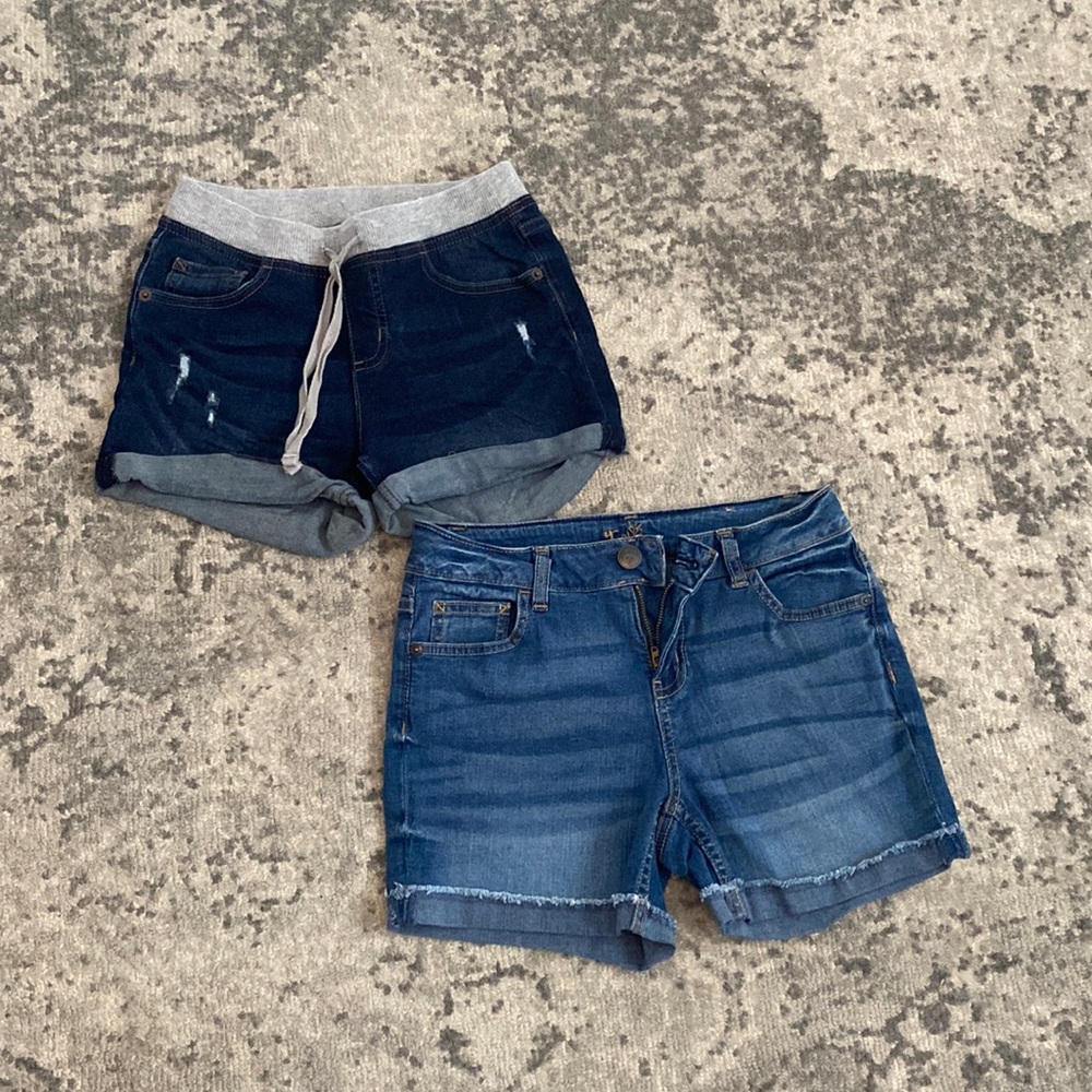 2 Pairs of Justice Size 14 Jean Shorts